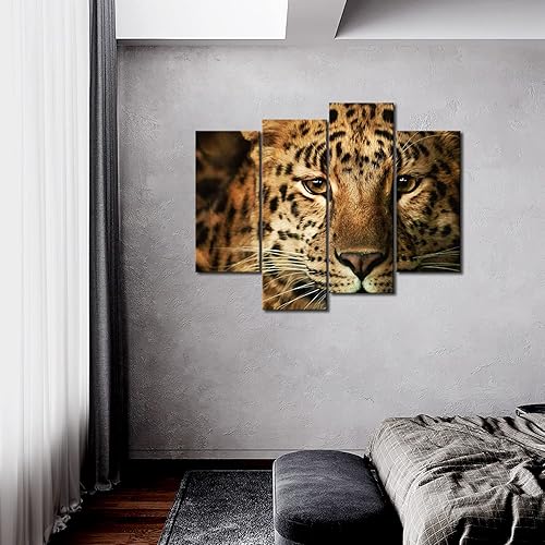 Miniatura 2 de Arte de pared de leopardo, pintura de guepardo, imágenes impresas en lienzo animal, la imagen para decoración moderna del hogar