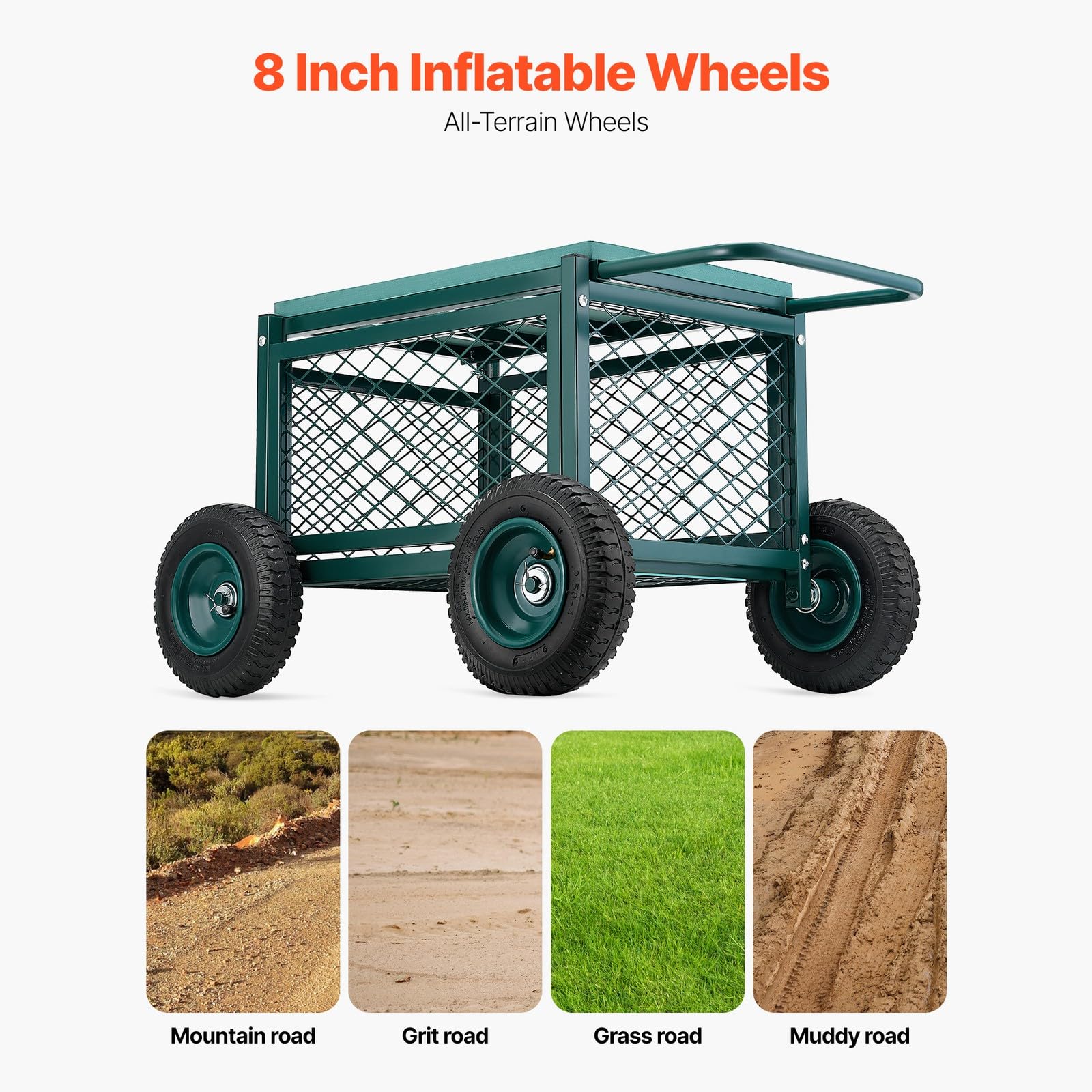 Carrello da giardino in metallo resistente, sedile da giardino su ruote, supporto portatile per la mobilità esterna per giardinieri, cura e lavori in giardino