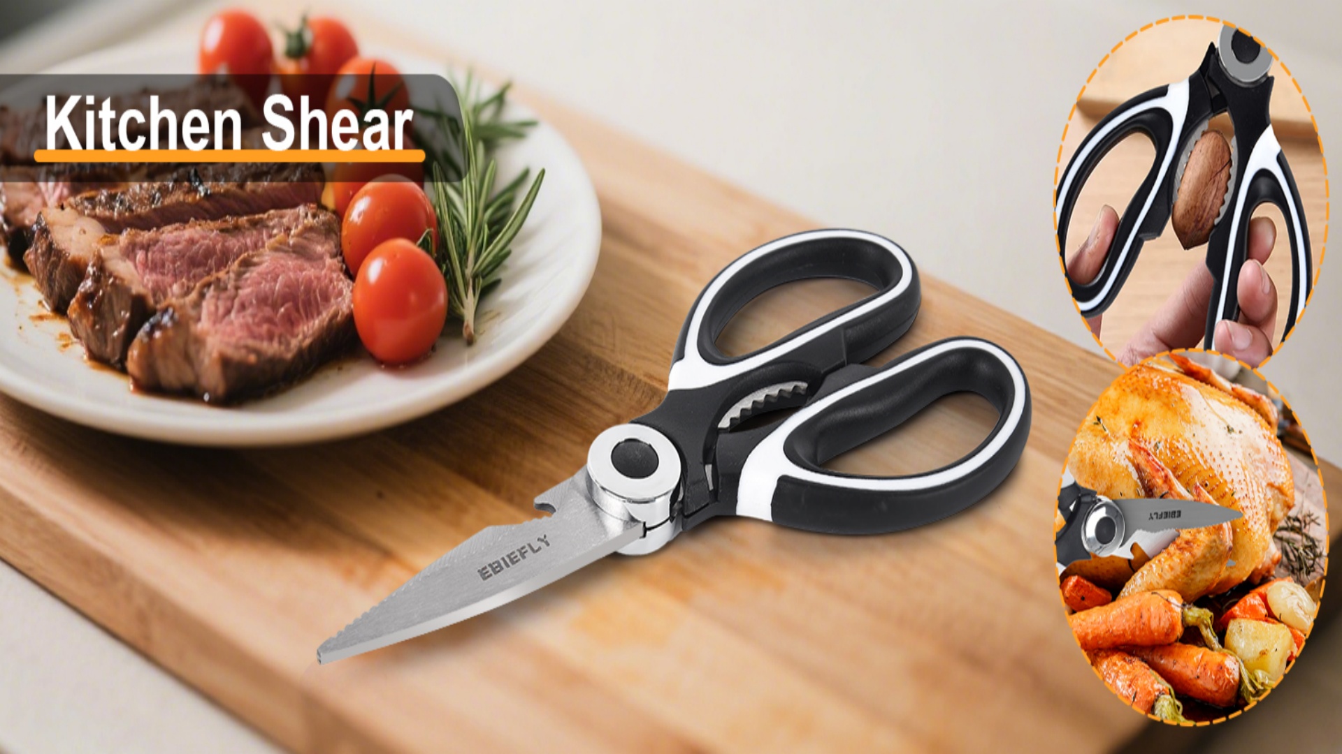 海外スクイーズ 8点セット chawa Kiibru サニーズキッチン レア Amazon.com: EBIEFLY Kitchen Scissors Utility Chopping Scissor