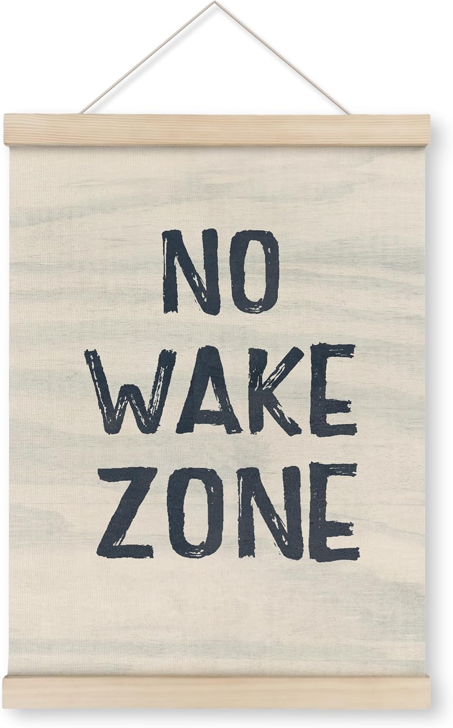 HRQKO No Wake Zone Sign Poster Hanger Frame, Lake House