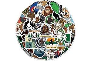 HJHLYYANM Bigfoot Stickers for Laptop, Bicycle, Motorcycle