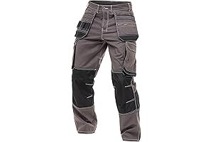 Mens Heavy Duty Utility Pockets Pant Carpenter Tactical Cordura Workwear Trousers