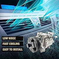 Vista 56 de Compresor de aire acondicionado AC para Ford Police Interceptor Utility 2013-2015, Ford Explorer 2011-2015, con embrague de A/C, compresor de CA