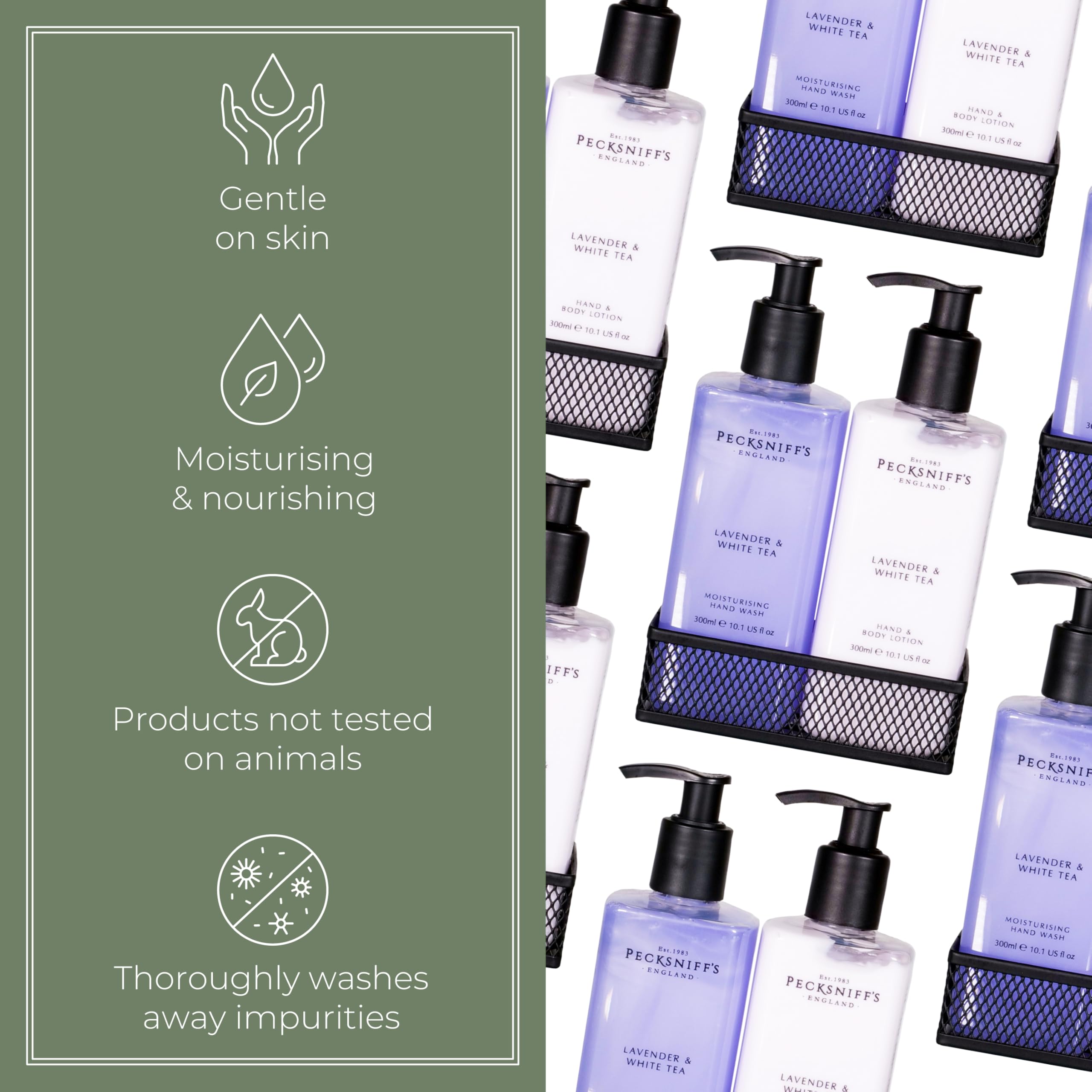 Hand Wash and Lotion Set, Scented Hand and Body Cream and Liquid Soap, Natural, Revitalising - Image 4