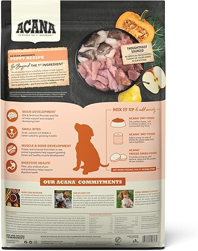 Miniatura 2 de ACANA - Receta para cachorros de perro, 13 libras  Alimento seco para perros con alto contenido en proteínas y sin cereales, el embalaje puede variar