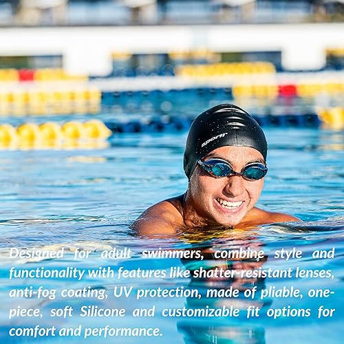 Miniatura 4 de Sporti Gafas de natación unisex para adultos, antiempañamiento, para hombres y mujeres