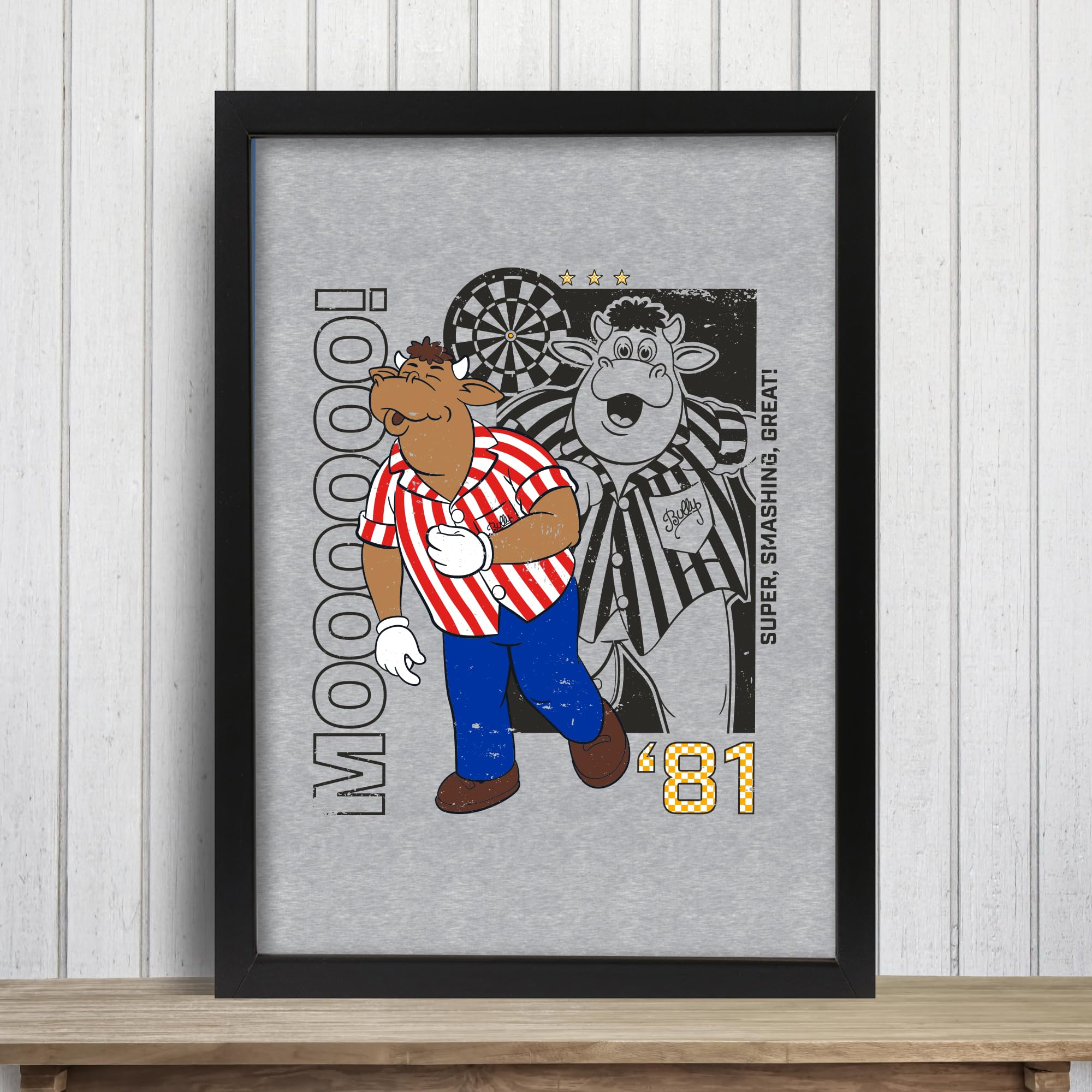 Themed Multicolour Bullseye Print - Bully 81 Poster Wall Art (42Cm X 59.4Cm - A2)