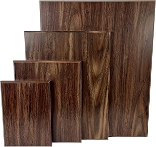 Finished Wood Plaque Blank, Perfect for Crafts, Multiple Sizes and Materials, Engravable Wooden Plaques (Walnut Finish, 9x12 inch)