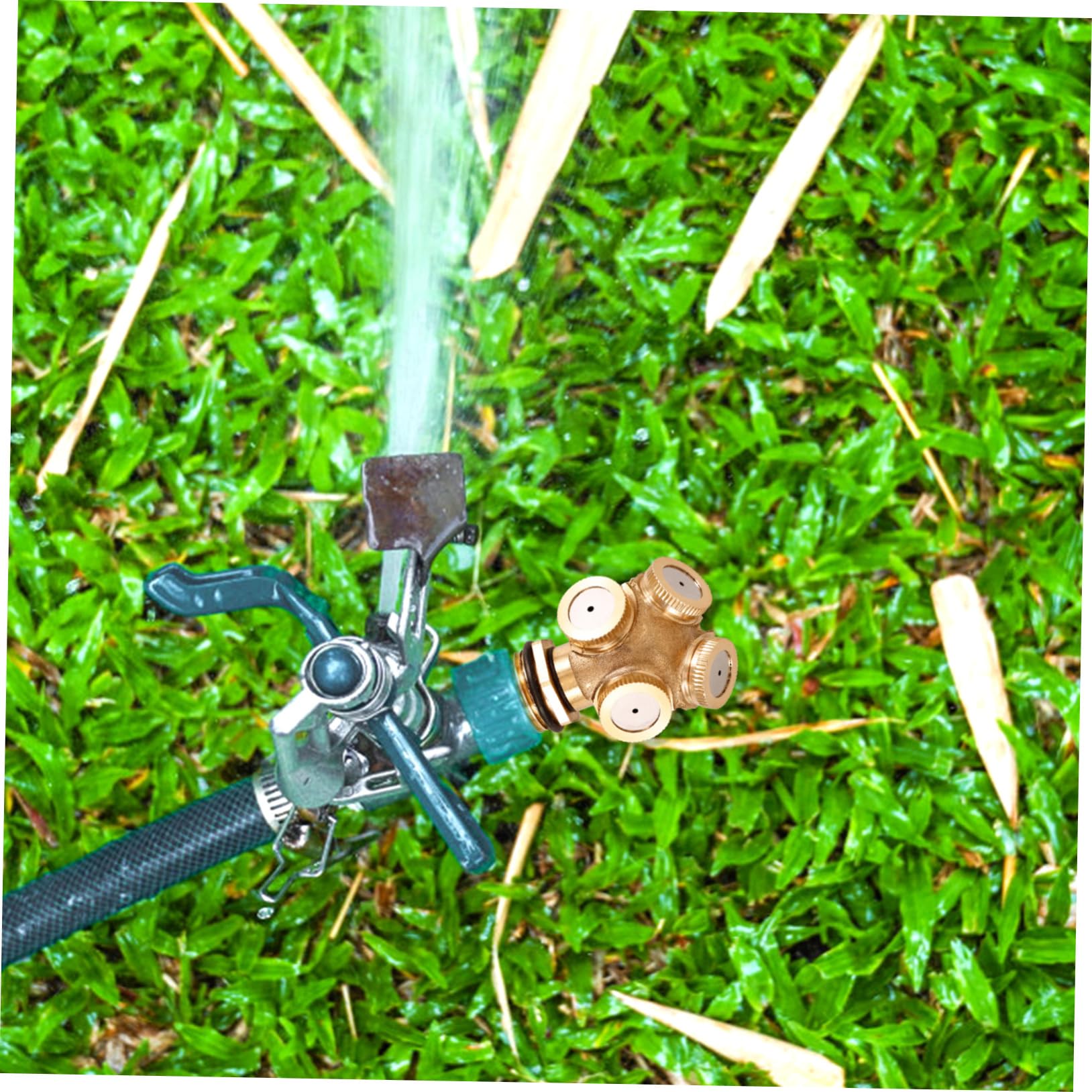2 boquillas pulverizadoras de Repuesto para riego de césped. Diseño Giratorio para un riego eficiente. Fácil de conectar y Usar para refrigeración de Jardines y techos.