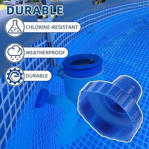 Miniatura 4 de TonGass 11238 Adaptador B de manguera de skimmer para piscinas sobre el suelo Intex Reemplazo exacto compatible con piezas de piscina Intex para