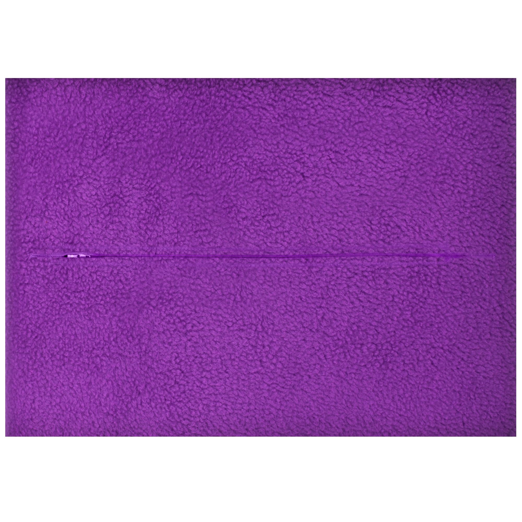 HappySnapGifts Cushion Back with Zip - (36cm x 25cm) (Fleece Fabric - Purple)