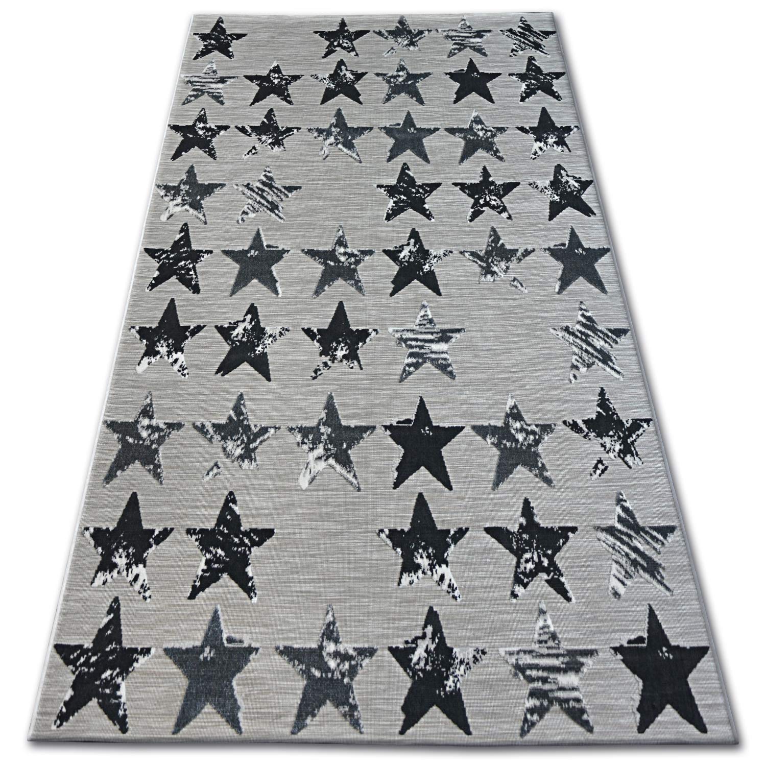 Tapis étoile Lisboa pour protéger un grand sol et structurer le salon
