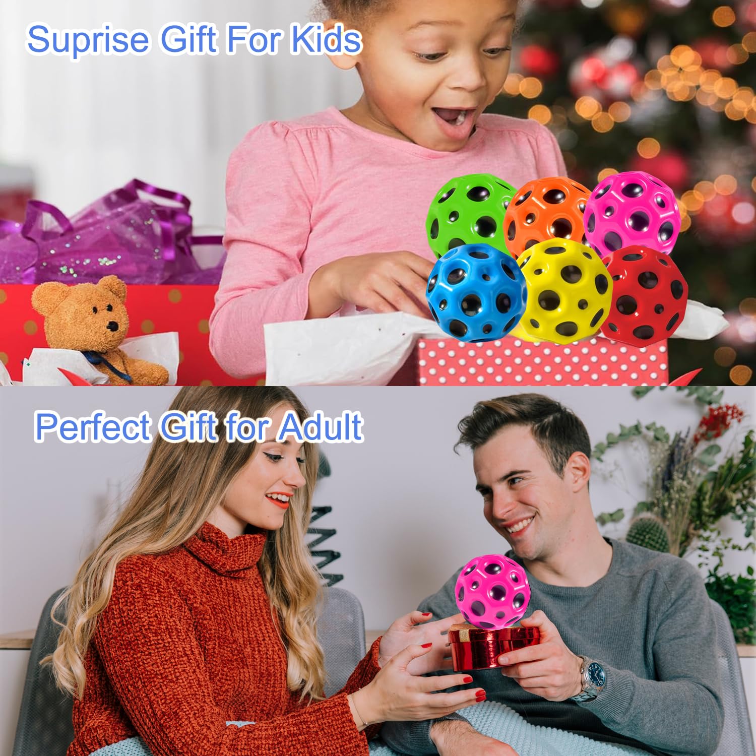 Amazon.co.jp: PAKSPAK 6個パック ムーンスペース バウンシーボール