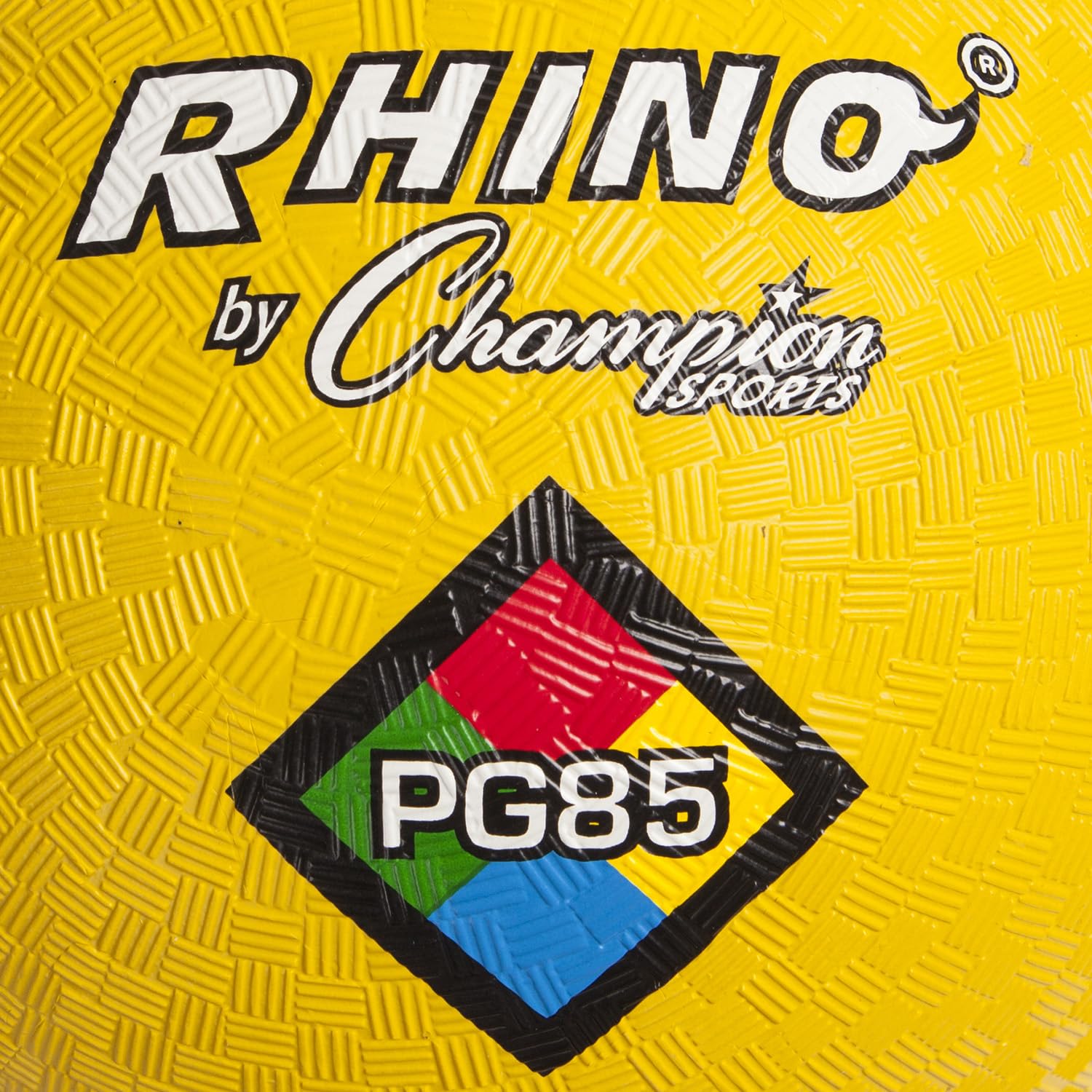 Champion Sports Rhino Playground Balls 8.5"D - Two Ply, Nylon Wound, YELLOW — Amazon image 2