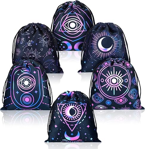 Shappy Bolsa de almacenamiento de terciopelo para tarjetas de tarot, soporte con cordón para dados, bolsa de joyería para entusiastas de mano,