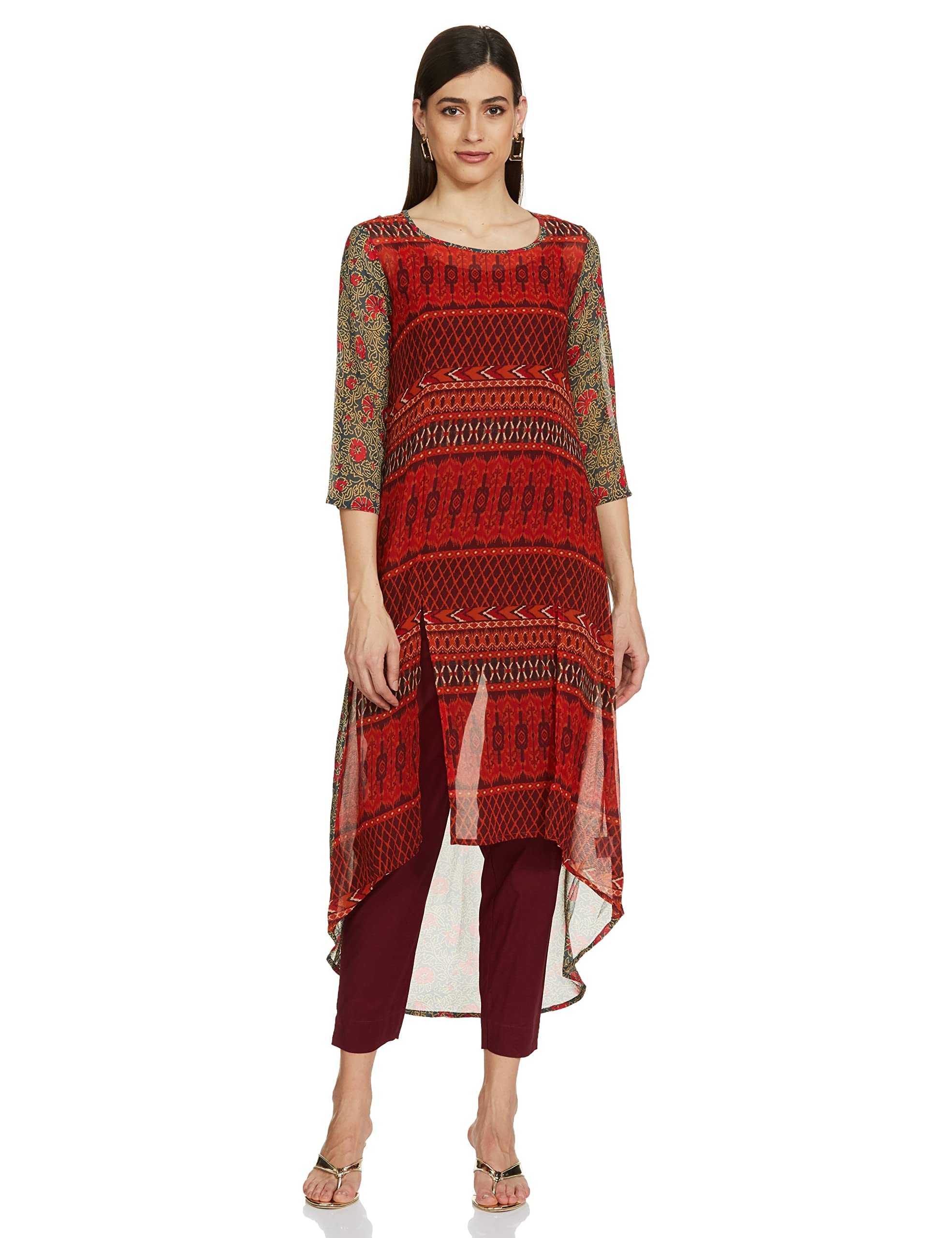 global desi Women's Polyester Kurta