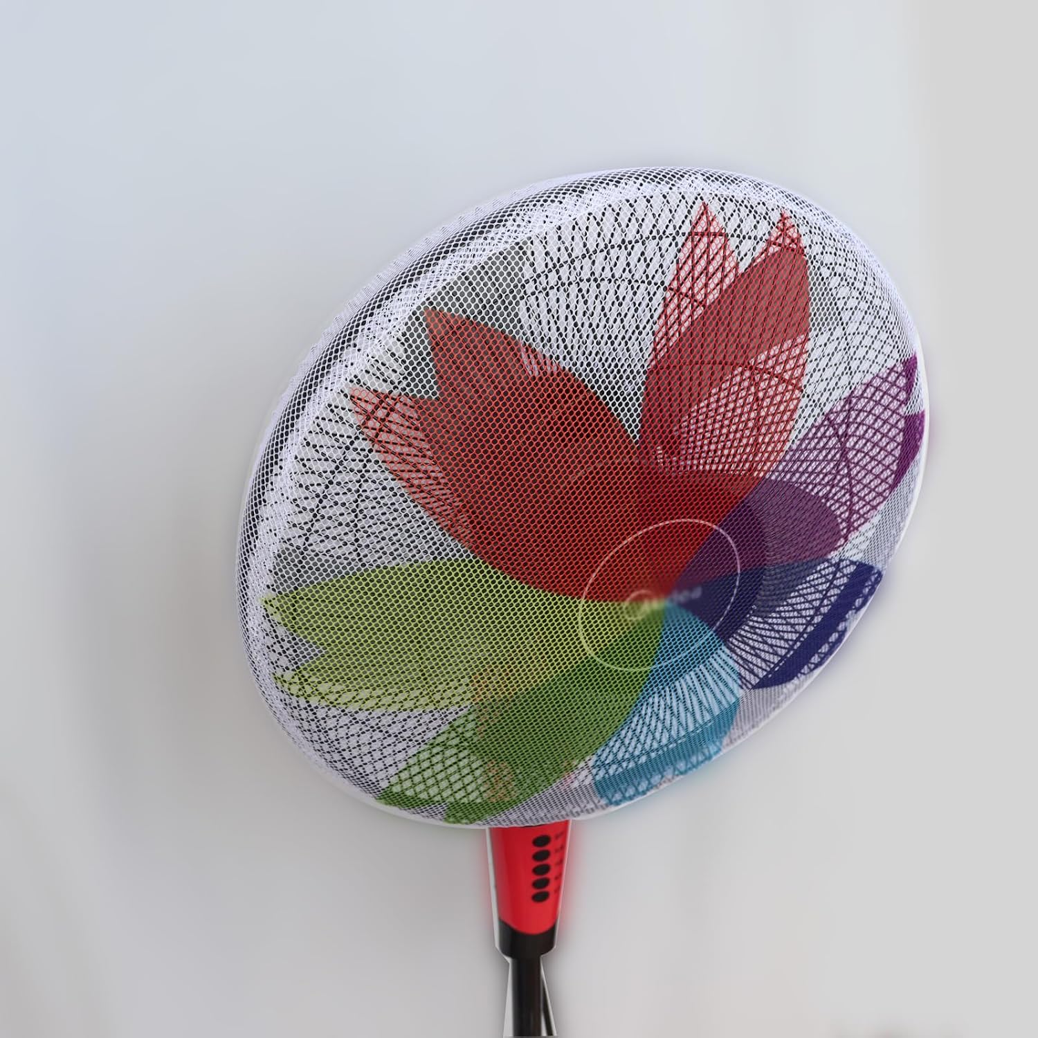 Finger Guard Reusable Round Fan Mesh Cover, Pack of 3 (colorful, 18""), fancover01