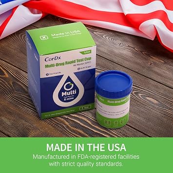 CorDx 15 Panel Screening Cup Kit, Multi-Panel Screening Solution for Home Use, All-in-One Cup, Fast Read Time
