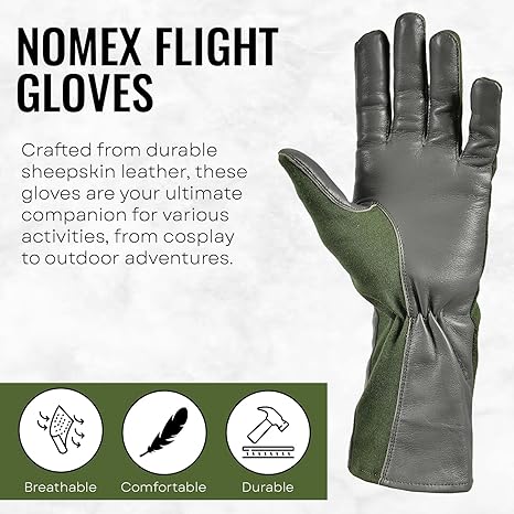 未使用品 2双セット ノーメックス® 米軍パイロットグローブ Nomex® 手袋 未使用品 2双セット ノーメックス® 米軍パイロットグローブ
