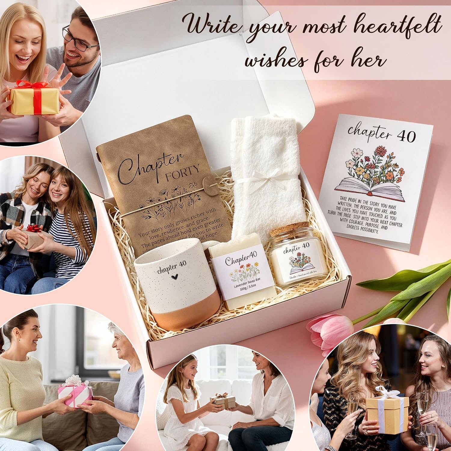 Giftota 40th Birthday Gifts Women, 40 Year Old Birthday Gifts for Women Happy 40th Birthday Gifts for Women Gifts for 40th Birthday Woman Cool 40 Birthday Gift for Her Womens 40 Birthday Gift