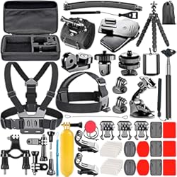 Go Pro Hero 10 Pro Neewer 21-in-1 Kit de Accesorios para GoPro Hero 7 Hero 2018, Hero 6, 5 Black, Hero 4, Hero 5 Session, DJI OSMO Acción, Campark Akaso Crosstour Apeman Cámara Accióna