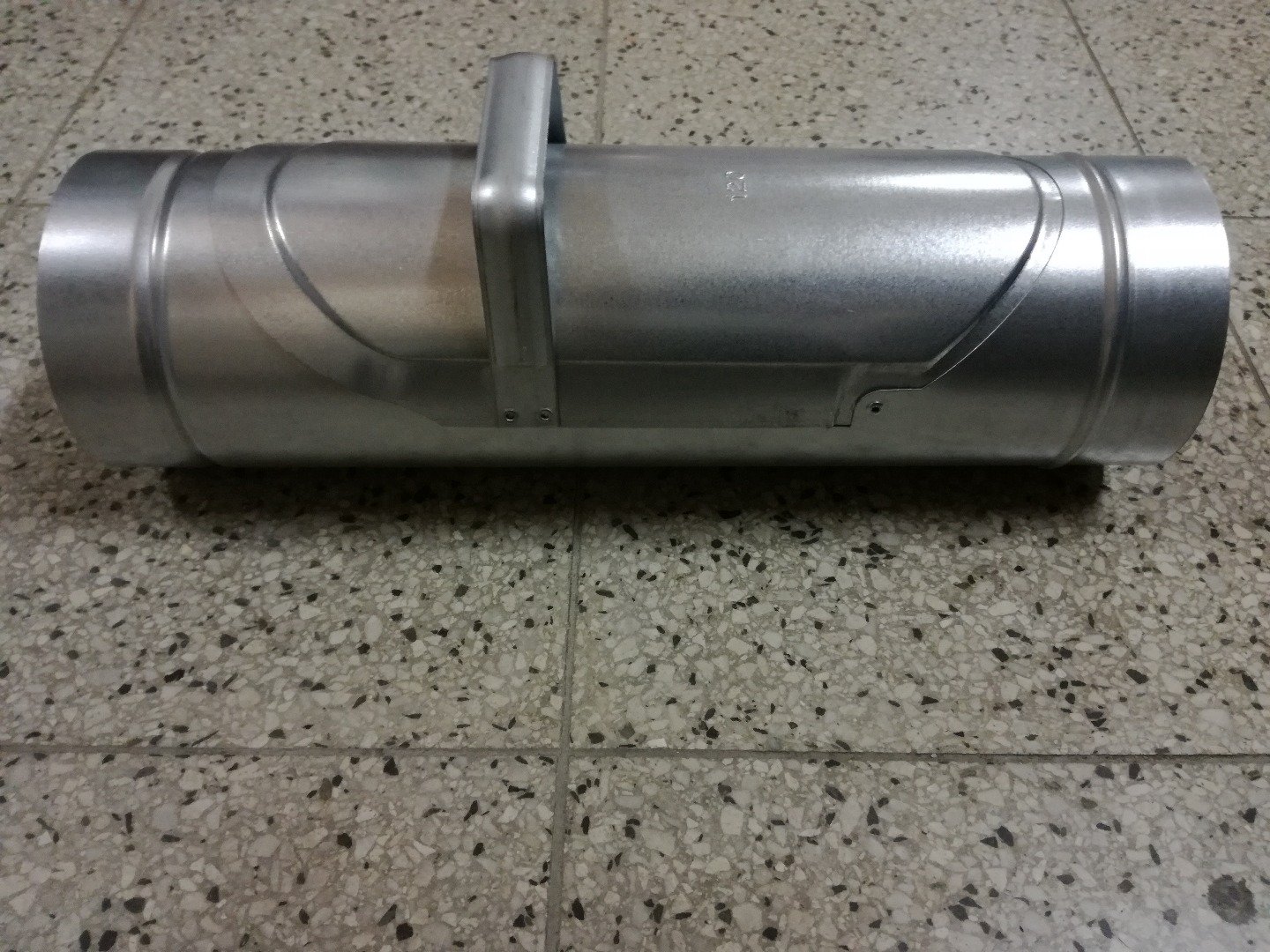 NO BRAND Desviador de Agua de Lluvia – 80 mm – Metal – Acero galvanizado para Tubería de Bajada – Guttering