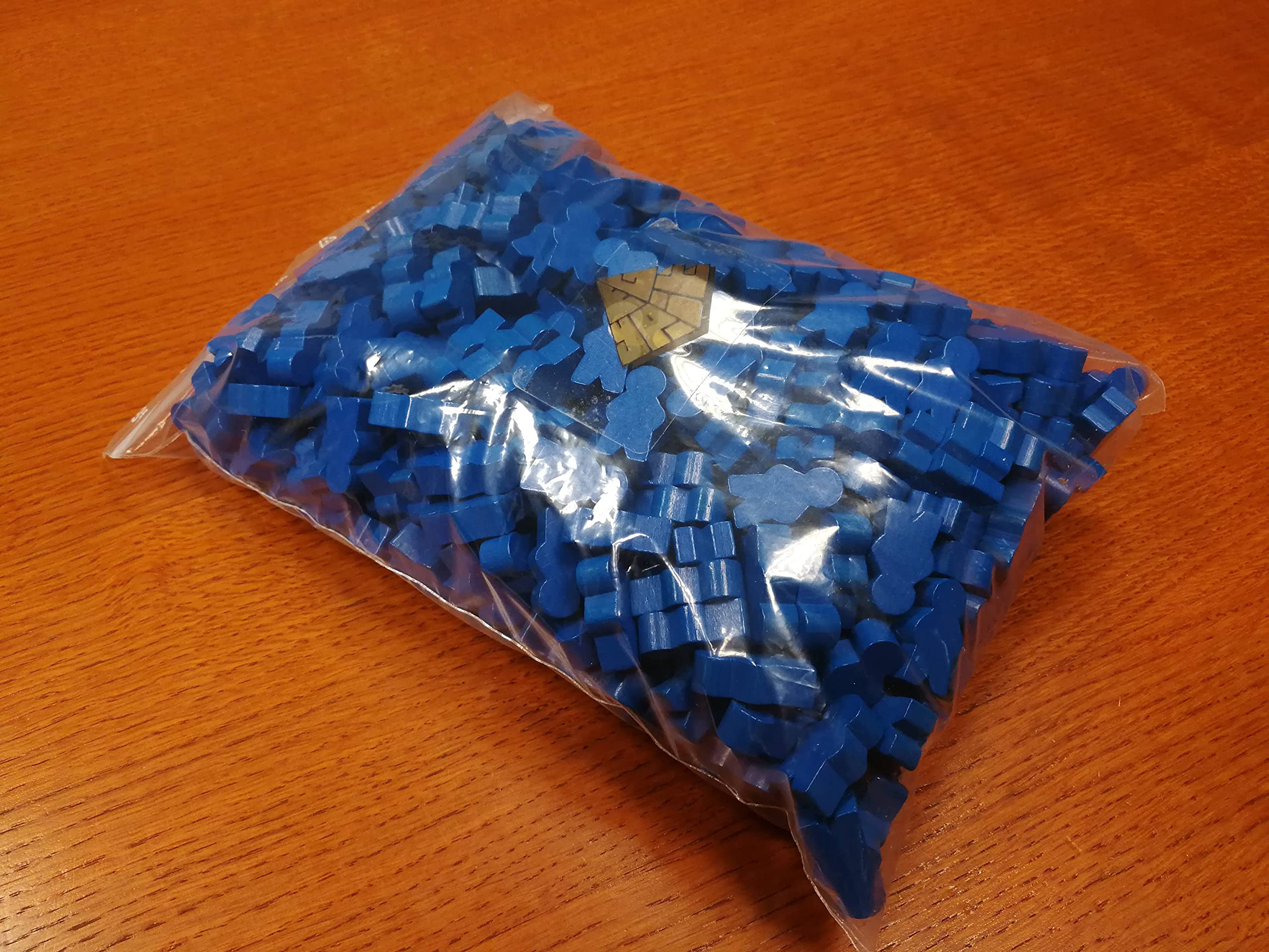 LPG Omino Junior Trittbrett aus Holz für Spiele in Box, Größe 13,5 x 8 x 24 cm, Gameboard (blau, 500)