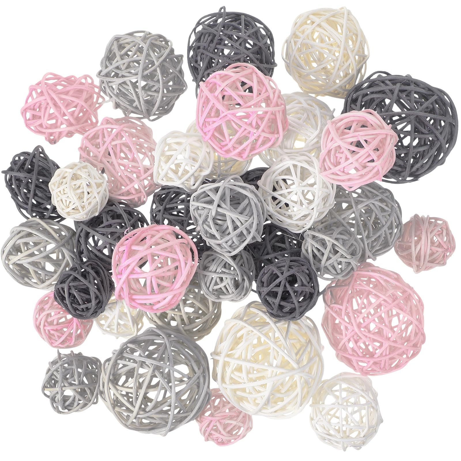 Bolas de mimbre decorativas para jarrón que solucionan la falta de volumen y estilo