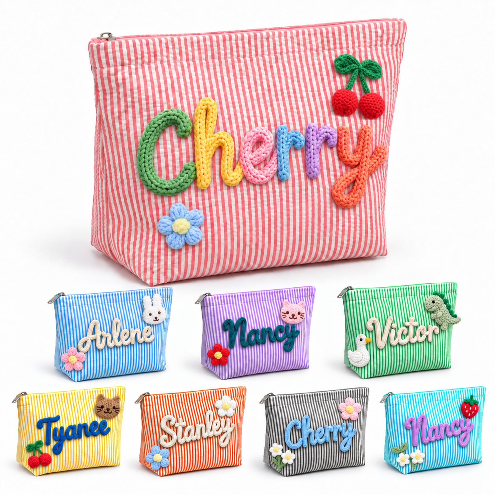 Neceser de Maquillaje Personalizado con Nombre, Bolsa de Viaje