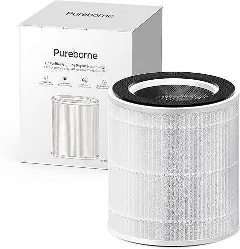 PB6866 Filtro de repuesto para purificador de aire HEPA con filtro de carbón activado de 3 etapas, por versión, 1 paquete