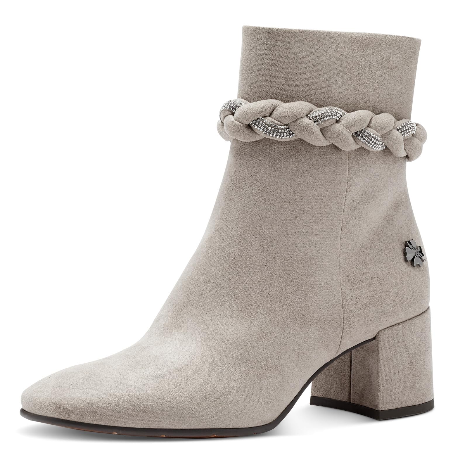 MARCO TOZZI Women's 2-85307-41 Boot Heel, Taupe, 7.5