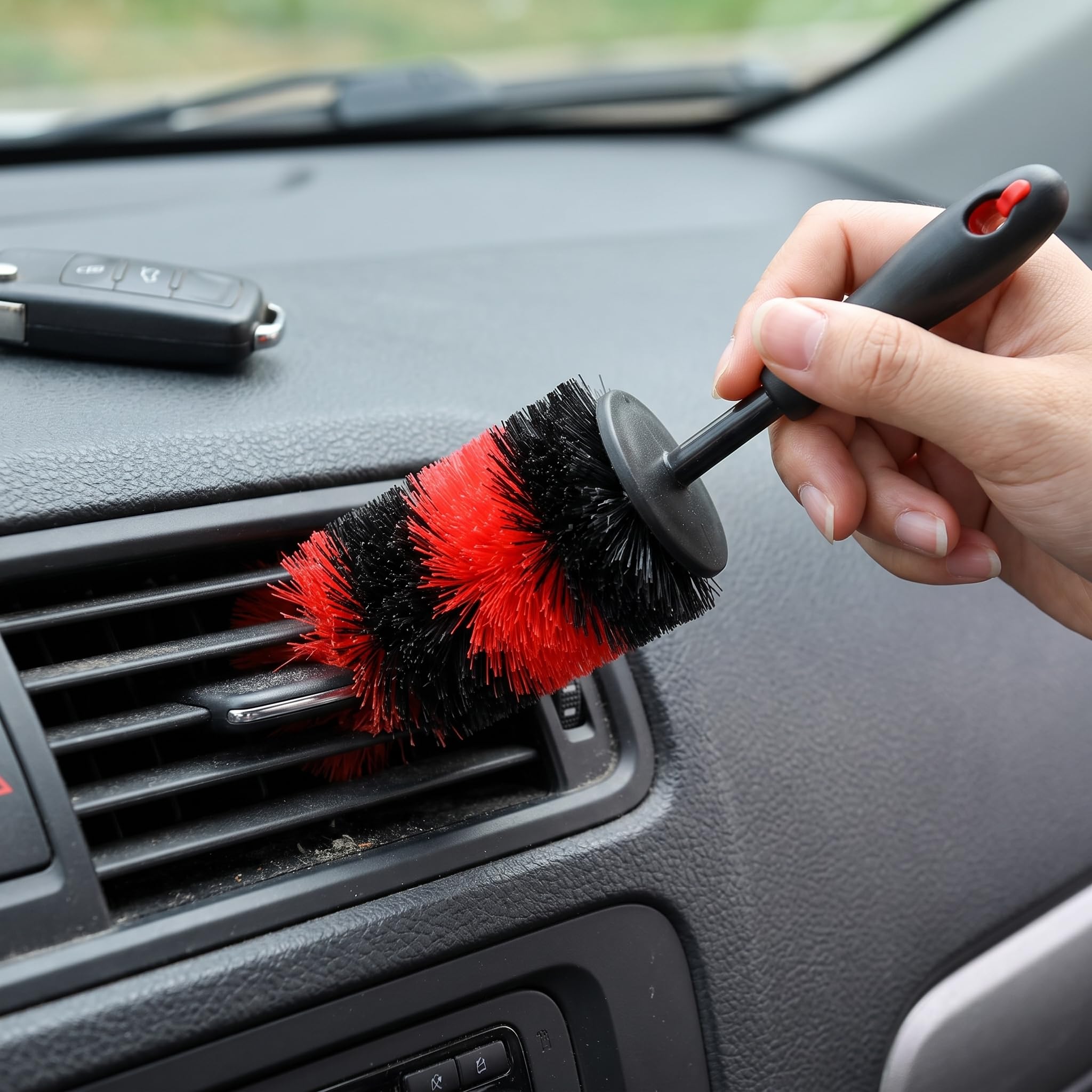 Kit Limpieza Coche para Tallado Automotriz Inrior y Exrior, con Cepillo para Lavar Carros y para, para, Kit de Herramientas de Limpieza de Motor, Versión de Lujo