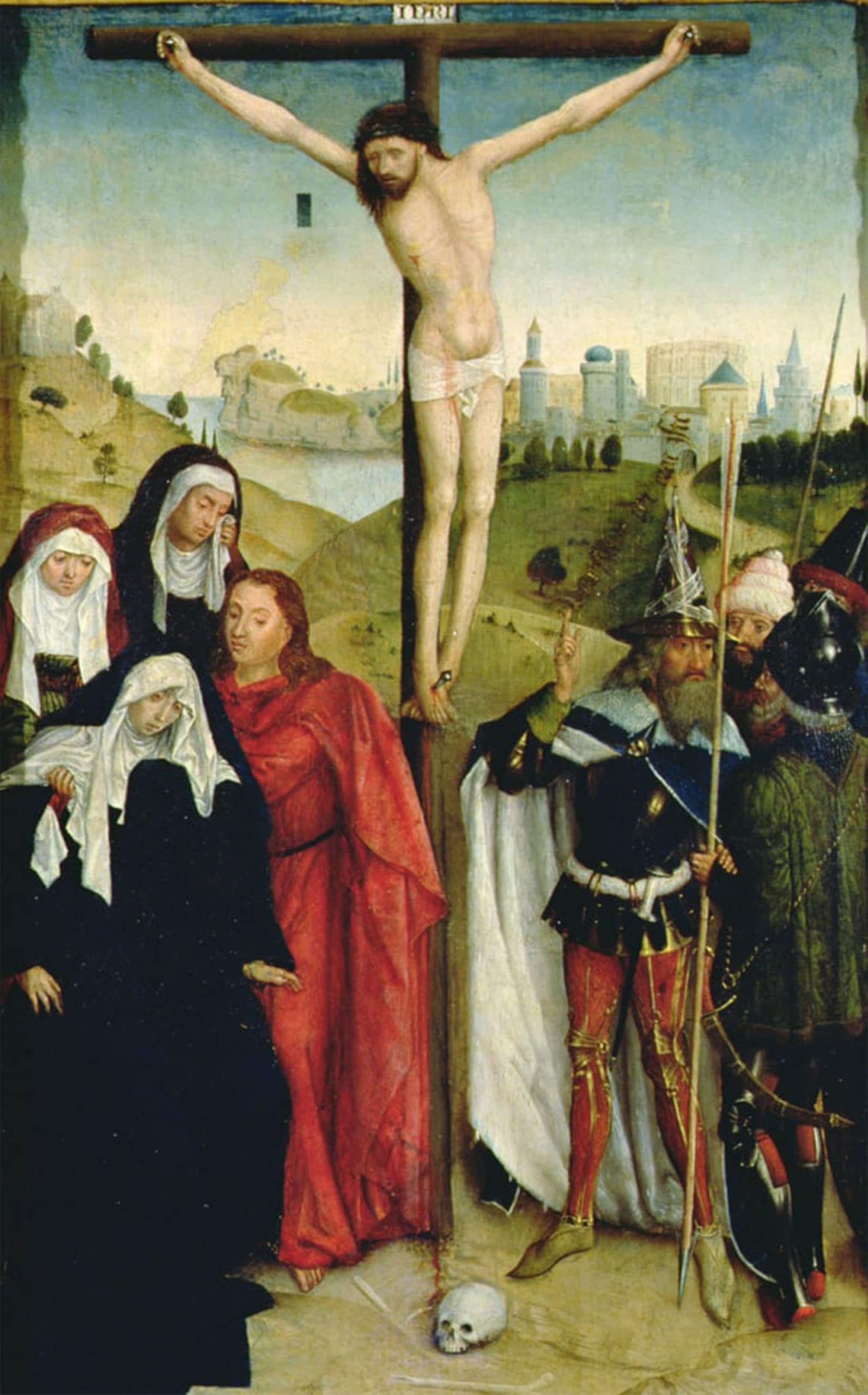 SERENDIPITP Vintage Wall Art Canvas Nordic Poster Canvas Print Picture Crucifixion by Simon Marmion Wall Art Poster for Home Decor 60x90cm