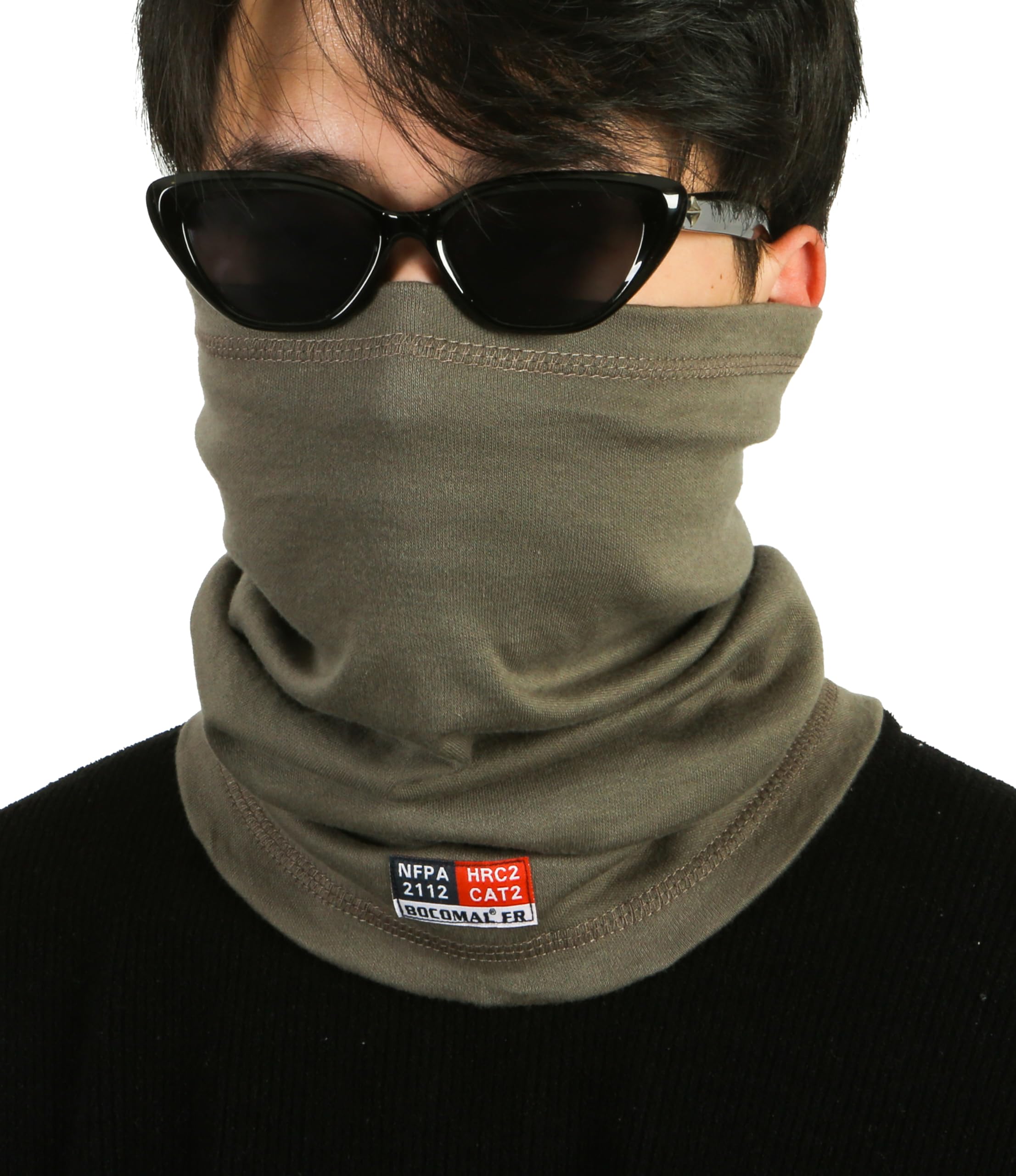 BOCOMAL FR Neck Gaiter Face Mask 7oz Mightweight Welding Hood NFPA2112 CAT2