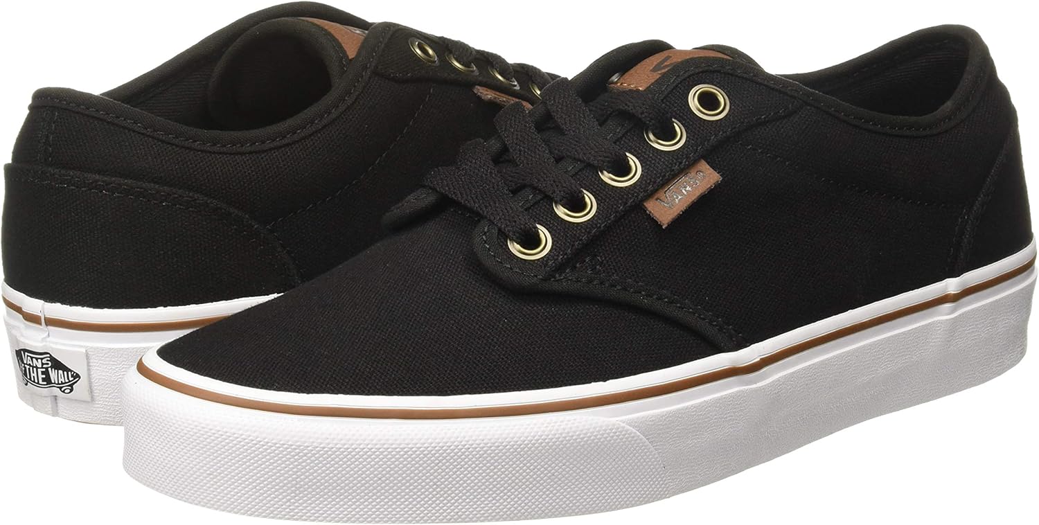 Vans Men's Classic Slipon Sneaker 6.5 6.5 Black Oz C Yellow Black White Ve8