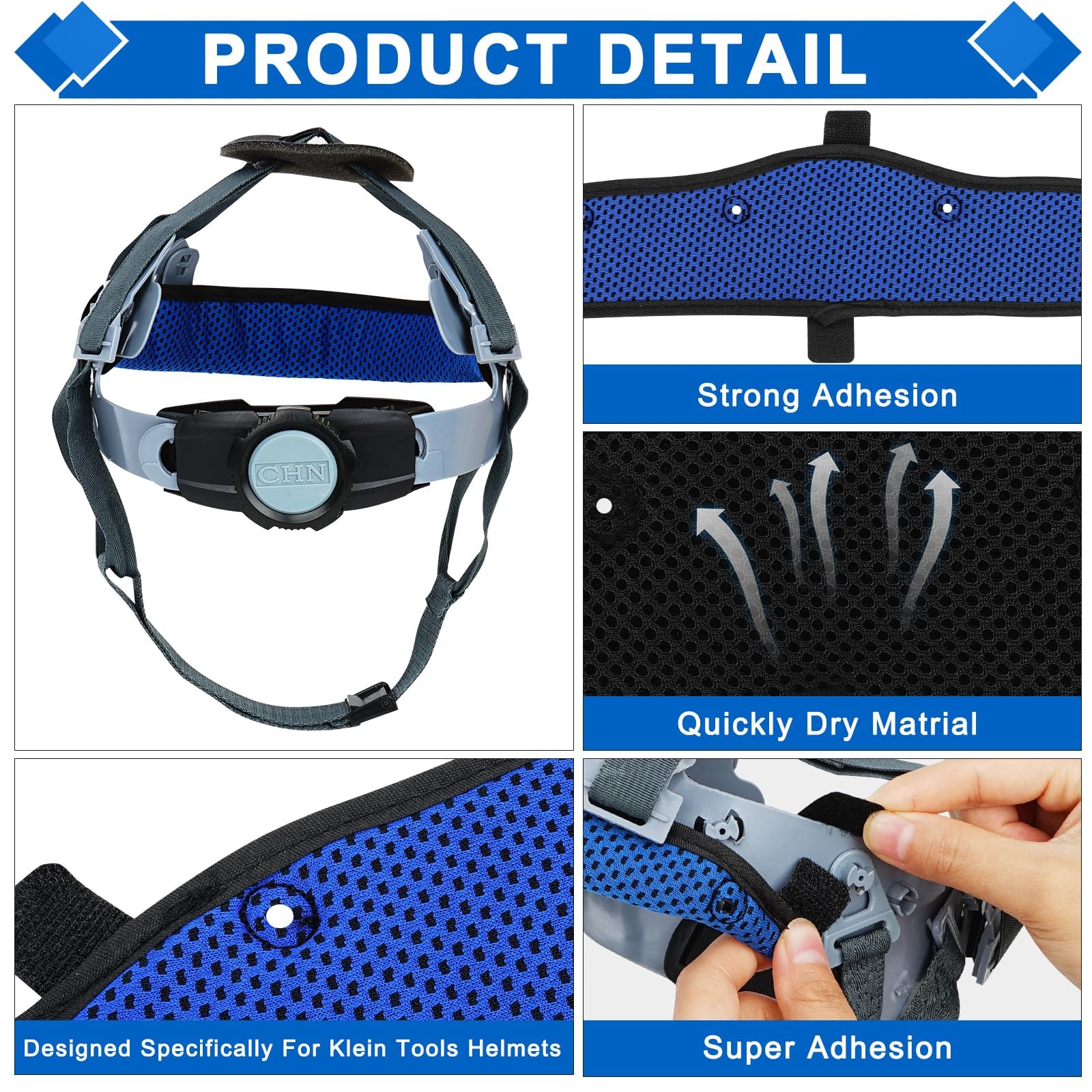 15 bandas de sudor lavables y reutilizables para sombreros duros, forro de algodón de repuesto para cascos duros, casco de edredón, accesorios de casco duro