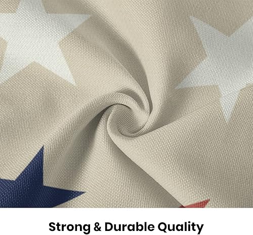 Miniatura 6 de Gohdiwh Juego de 2 fundas de almohada para el 4 de julio, 20 x 20 pulgadas, color azul, rojo, blanco, estrellas patrióticas, decorativas, para