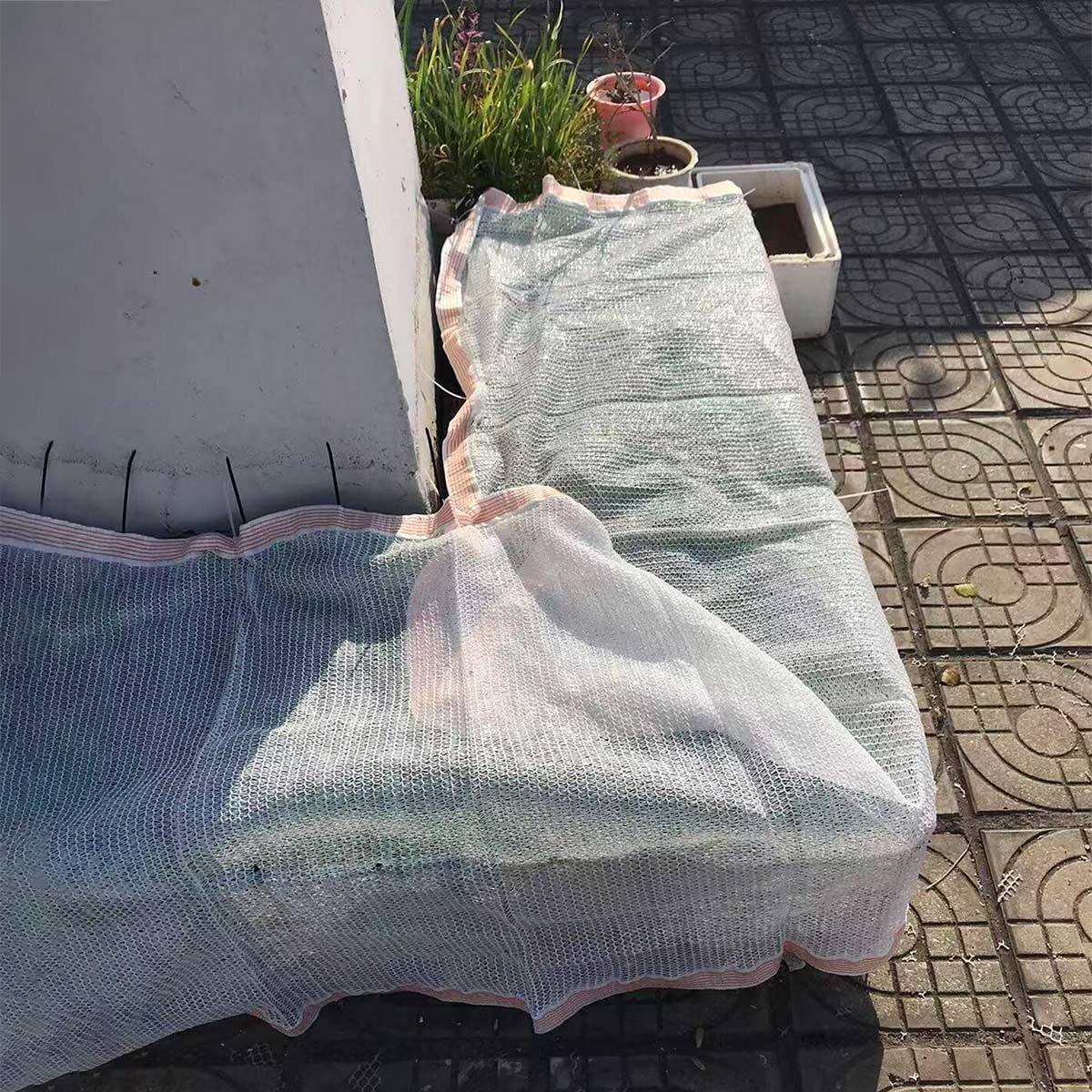 Zewnętrzna siatka z przelotkami, 55% ochrona przed promieniowaniem UV, siatka ogrodowa, tkanina chroniąca przed słońcem dla roślin, 1 x 5 m do 9 x 12 m