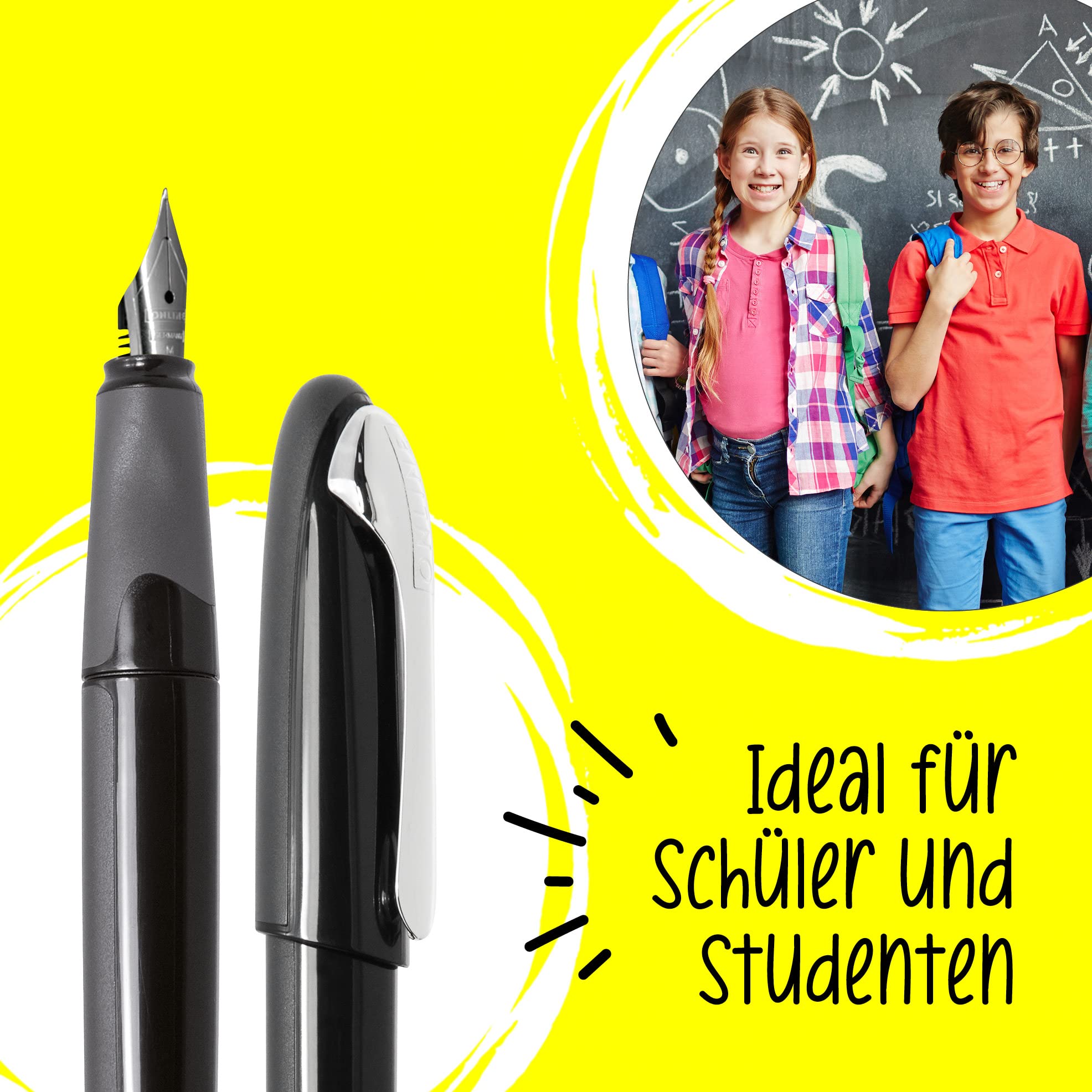 ONLINE Air Füller In Grün – Ergonomischer Schul-Füller Für Rechts- & Linkshänder, Mit Iridiumfeder (M)