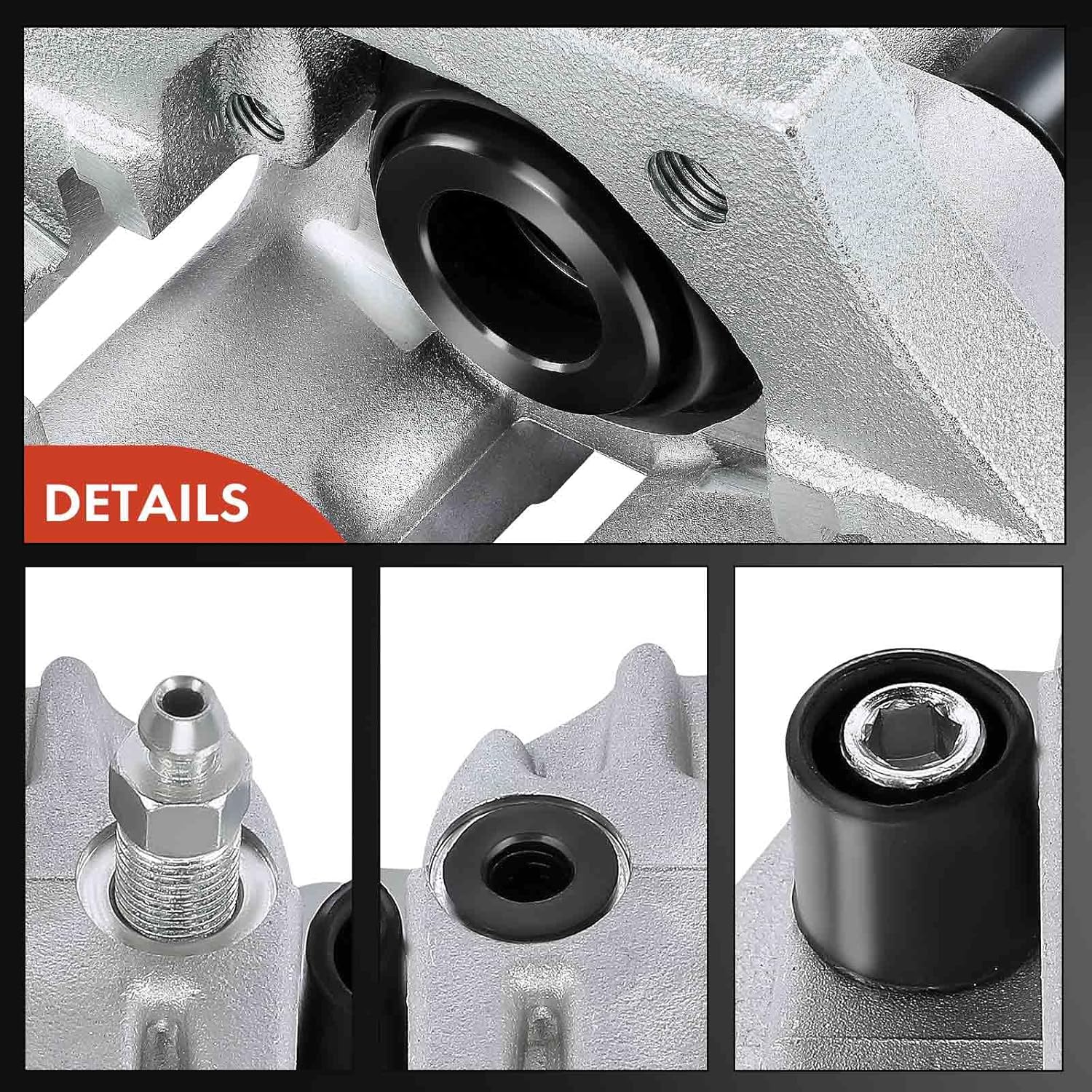 A-Premium Disc Brake Caliper Assembly with Bracket Compatible with Select BMW Models - 525i 04-07, 525xi 06-07, 528i 08-10, 528i xDrive 09-10, 530i 04-07, 530xi 06-07 - Rear Left Driver Side