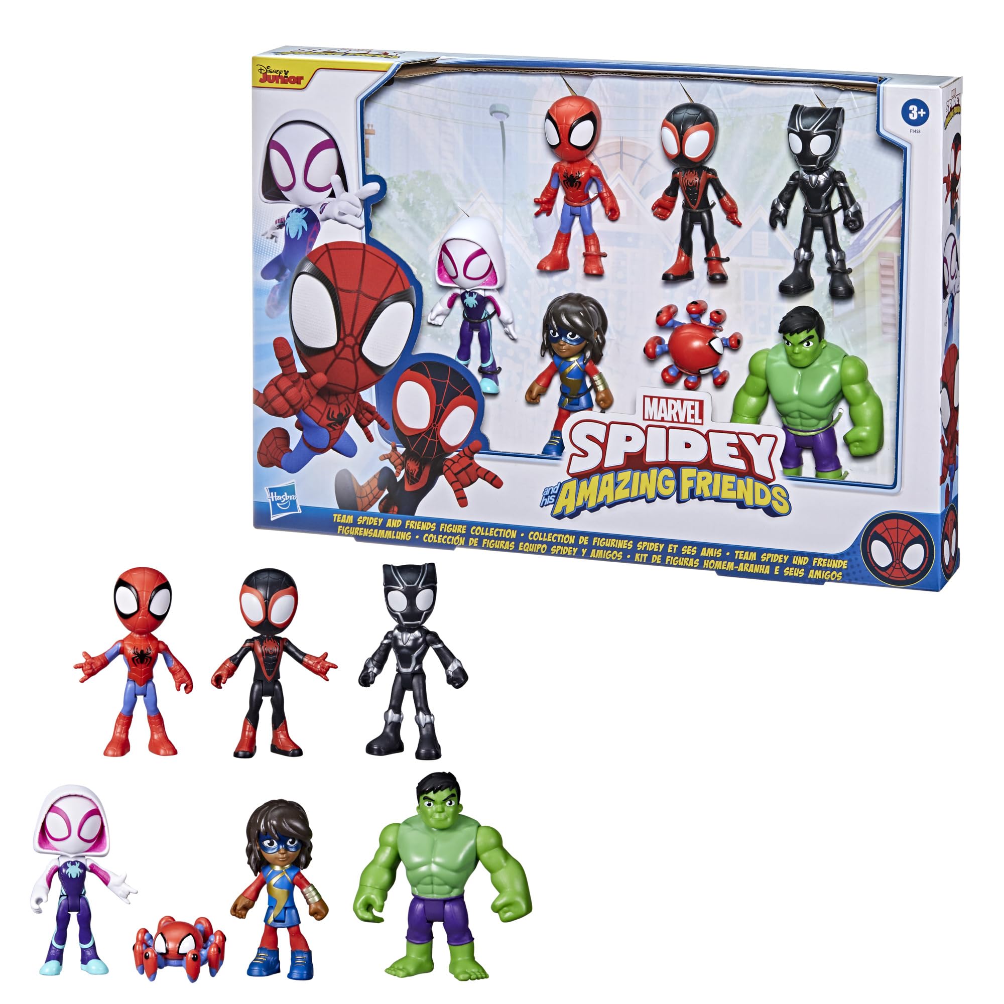 Marvel Spidey and His Amazing Friends Team Spidey and Friends Figure Collection, Includes 7 Action Figures - Image 2