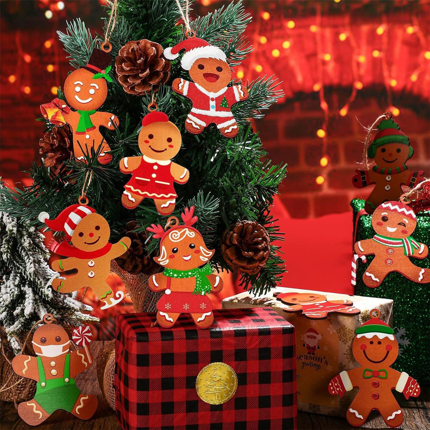 calamite omino pan di zenzero addobbo albero di natale chiudipacco