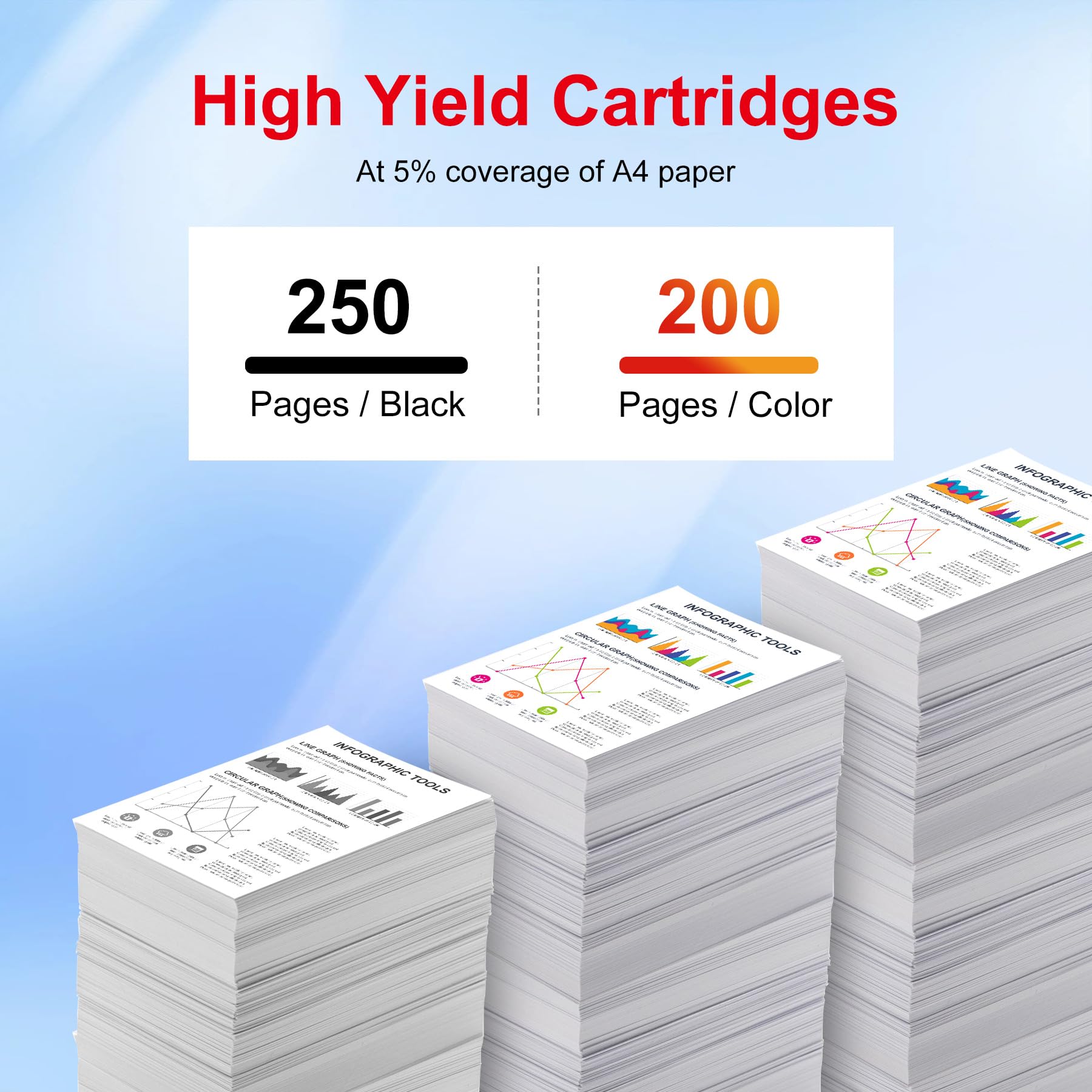 Encres Nalifestic 266 267 T266 T267 compatibles avec Les Cartouches EPS 2661 T2661 T2670 T-2661 T-2670 pour imprimantes à Encre pigmentée Workforce WF-100W et WF-110W (15 Noires, 10 Couleurs)