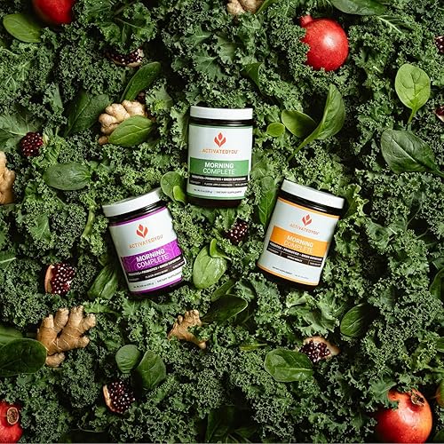 Miniatura 9 de ACTIVATEDYOU Morning Complete Daily Wellness Greens - Mezcla de bebida de superalimentos para la salud intestinal con prebióticos, probióticos,