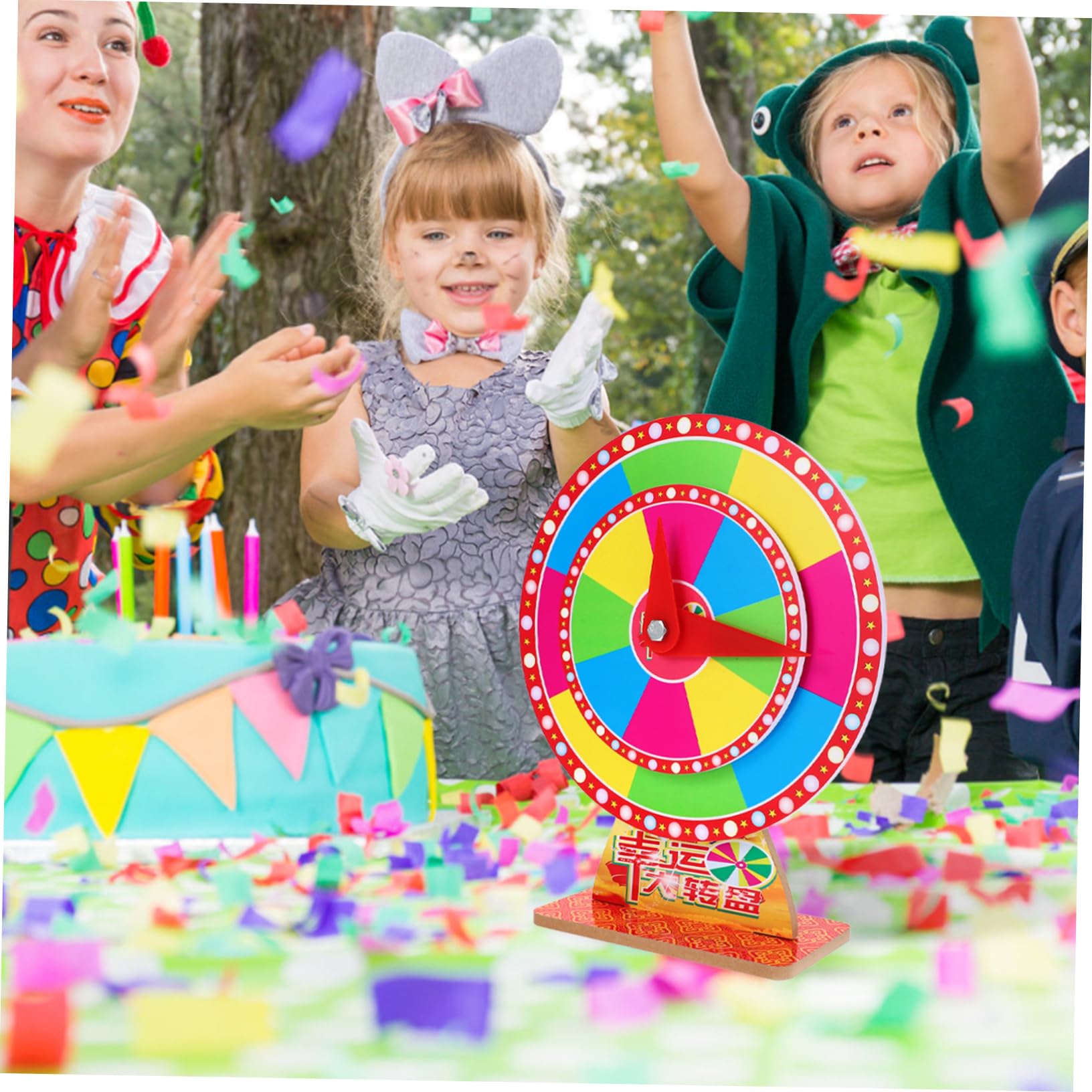 WHAMVOX Rotating Prize Wheel for Celebrations Win Prize Wheel Party Supplies for
