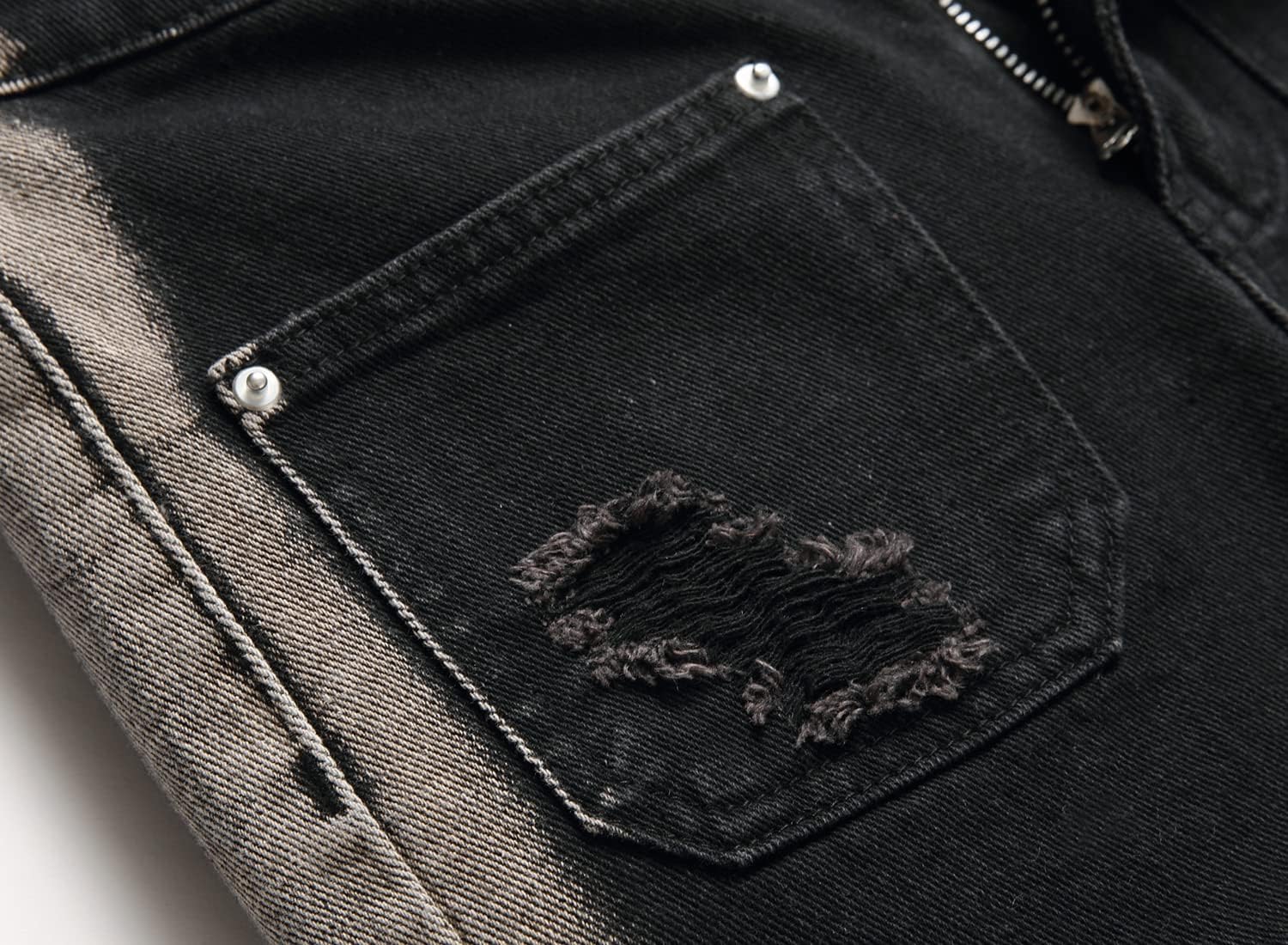 Boy's Skinny Fit Ripped Destroyed Distressed Stretch Slim Jeans Pants - Image 4