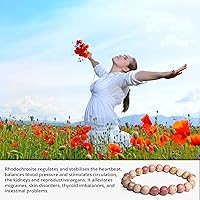 Vista 176 de Pulsera de turmalina negra, pulsera de cristal curativo natural para mujeres y hombres, pulsera de cuentas redondas de 0.315 in para espiritual