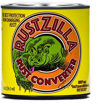 RUSTZILLA 856557004226 Rust Converter and Remover, Professional Strength for All Metals Including Stainless Steel, Steel, Cast-Iron, 32 oz.