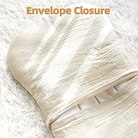 Hooyax Muslin Baby Lounger Cover 1 Pack, 100% Cotton Soft & Breathable Infant Lounger Covers Only for Newborn (Cream)