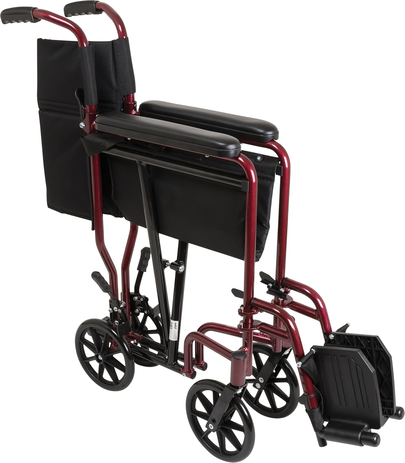 ProBasics Transport Wheelchair folded, side view